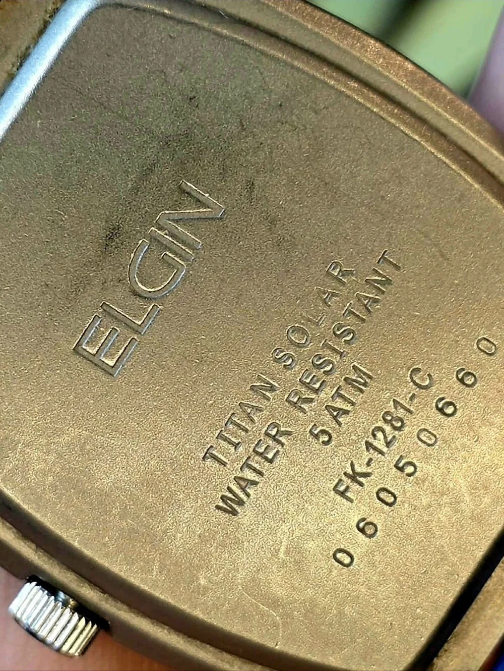 Elgin Titanium Solar Watch Day/Date (Unisex)